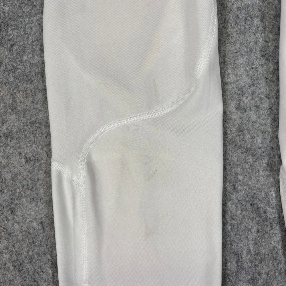 Nike Pro Compression Tights White Swoosh Athletic‎ Training Mens M 838055-100